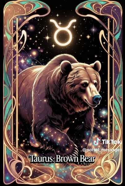 ♉ Taurus Spirit Animal: The Bear Everyone talks about the strength of Taurus. But very few understand where that strength actually comes from. It doesn’t come from speed. It doesn’t come from aggression. And it certainly doesn’t come from proving anything to anyone. It comes from stillness. The Brown Bear does not rush through the forest trying to dominate it. It moves slowly. Deliberately. As if the land itself belongs to it. And somehow… it does. That is Taurus energy. Ruled by Venus, Taurus i
