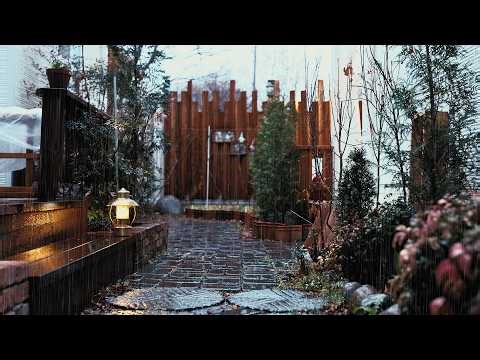 Soft Spring Rain ASMR 8 Hours | Mountain Cabin Rain Sounds for Deep Sleep · Relaxation