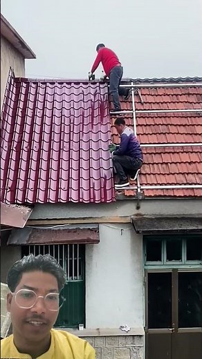 PVC Roof Tile Installing Process ✨