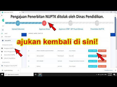 CARA UPLOAD ULANG BERKAS PENGAJUAN NUPTK YANG DITOLAK