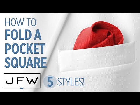 How to Fold a Pocket Square for your Tuxedo or Suit