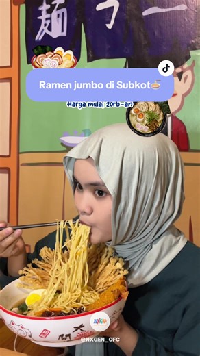 Ramen Jumbo di Tensai Ramen Soklat, Subang