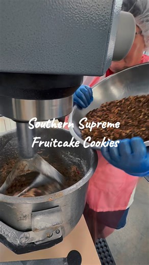 🍒 Fruitcake Cookies are HOT out of the oven today! Packed with walnuts, pecans, just the right amount of dates and raisins — and topped with a cherry for that perfect finishing touch ❤️ Available in single, 6pack & 1 lb all online and in-store! These little bites of fruitcake goodness are the perfect way to share (or not share 😉) the taste of Southern Supreme. #SouthernSupreme #FruitcakeCookies #SweetTreats #MadeInNC #SouthernGoodnesse | Southern Supreme Fruitcake & More