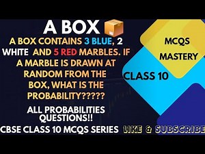 Probability Questions: 3 Blue, 2 White, and 5 Red Marbles | All Possible Outcomes!