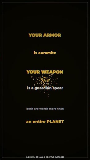 What Its Like to Be ADEPTUS CUSTODES | Warhammer 40K