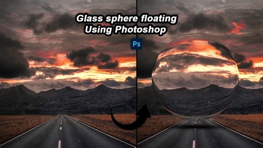 17K views · 628 reactions | How To Created Glass Sphere Floating In Photoshop | photoshop Shorts Tutorial #glassfloating #glasssphere #photoshopediting #photoshoptutorial Don't forget subscribe : https://www.youtube.com/@GraphicsSolutionTrick | Graphics Solution Tricks | Facebook