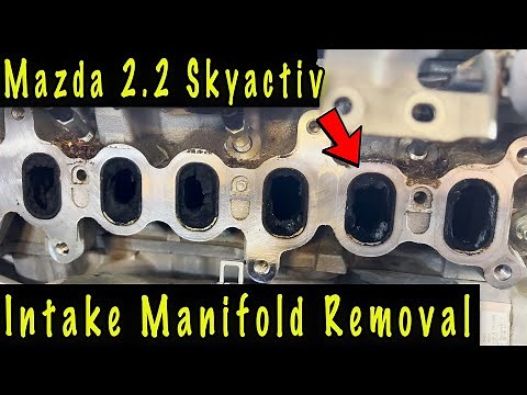 Mazda 6 2.2 Skyactiv Diesel Intake Manifold Removal For Carbon Cleaning