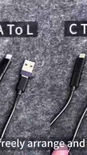 6 in 1 USB C Cable Kit 🔥 60W Fast Charge All Devices
