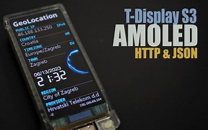 ESP32 和 GeoLocation API- T-Display S3 AMOLED