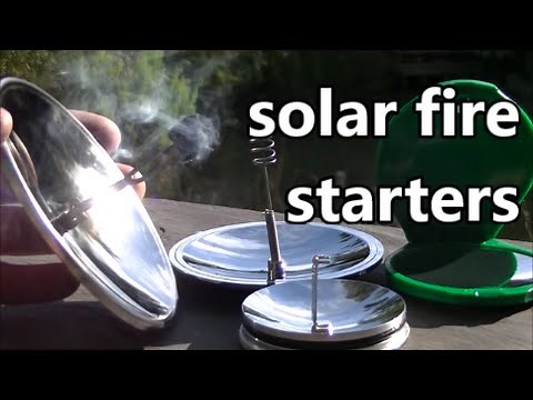 SOLAR FIRE STARTERS FOR BUSHCRAFT / SURVIVAL