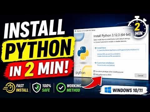 Install Python on Windows 10/11 in 2 Minutes | 2026 Easy Guide| Solve with Saif