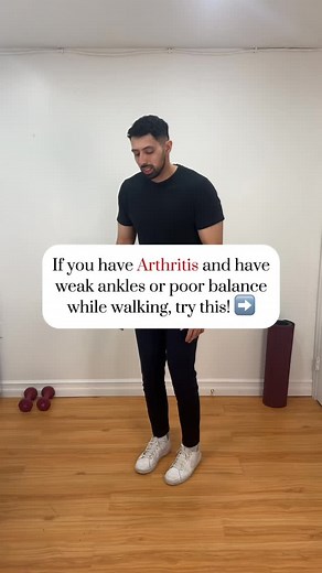 2 exercises for weak ankles or poor balance with Arthritis! Weak ankles poor balance is SUPER common with Arthritis… and here’s why 👇 When your ankle stabilisers (especially your peroneals) get weak, your foot can’t control side-to-side movement. That means every step feels a little wobbly… ➡️ harder to walk longer distances ➡️ more pressure on the knees hips ➡️ more stiffness, soreness and flare-ups ➡️ higher risk of small stumbles or twists Strong ankles = better balance, smoother walking, le