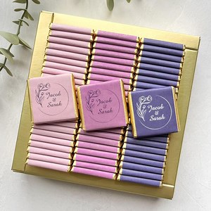 50 Pcs Wedding Chocolate, Wedding Chocolate Favors, Customized Chocolate, Wedding Favors, Engagement Chocolate, Favors for Guests, Wedding - Etsy