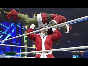 WWE 2K23 The Grinch vs Santa Claus Semi Finals Round Christmas Championship Tournament.