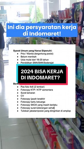 Tips Melamar Kerja di Indomaret untuk Tahun 2024