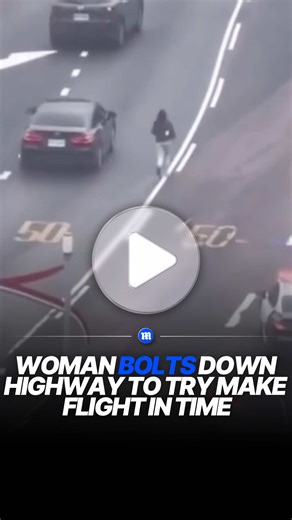 A woman was fighting against all odds to catch her flight after a terminal mix-up at Taiwan's Taoyuan International Airport ✈️ She was seen running down a busy highway, ignoring not only cars but police vehicles, and even the cops themselves - too focused on getting her flight. When police realized she had no intention of stopping, even at the risk of her own safety, they got out of the car to physically step in. It turned out she’d gone to the wrong terminal and, instead of taking the free shut