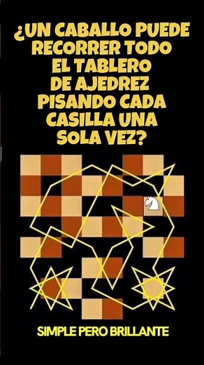 ¿UN CABALLO PUEDE RECORRER TODO EL TABLERO DE AJEDREZ PISANDO CADA CASILLA UNA SOLA VEZ? #ajedrez