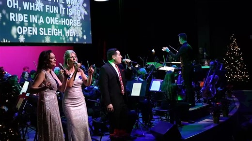 Can you hear the bells? Here's a moment from our 2025 Holiday Pops concert finale with The Firebird Pops Orchestra! | The Umbrella Arts Center