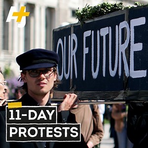 197K views · 874 reactions | Over 1,100 people have been arrested during nearly two weeks of climate protests in London. Here's everything you need to know: | AJ+ | Facebook