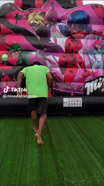 Miraculous Ladybug Themed Inflatable Slide Experience