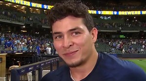 13K views · 1.1K reactions | Luis Urías had his first three-hit game of the season and came up 환홡홪황환홝 in his final at-bat to drive home the winning run. Sophia Minnaert caught up with Luis after his monster night. Milwaukee Brewers | #ThisIsMyCrew | FanDuel Sports Network Wisconsin | Facebook