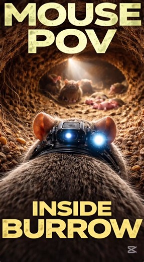 Baby Field Mouse POV: Tiny Survivor in the Wild | Ratón de Campo Bebé #animalexploration #macrowildl