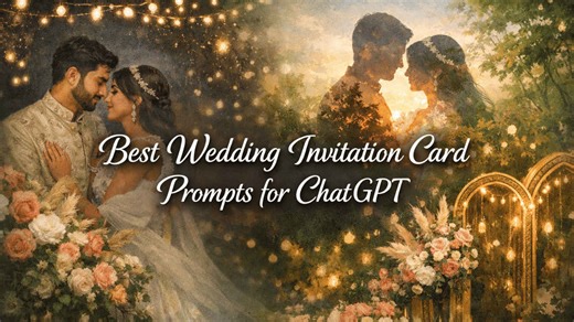 Best wedding invitation card prompts for ChatGPT