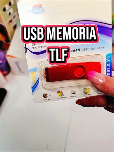 Usb memoria tlf para Android y IPhone. Ya no pagues más por espacio ❤️ #UsbMemoria #MemoriaTlf #TikTokShop #SuperOferta