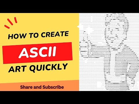 How to create ASCII Art in Easy way | How to turn any Image into Text Art | How to create ASCII Art