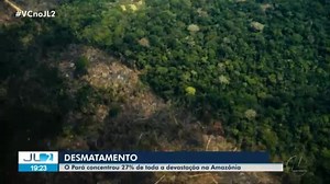 Pará concentrou 27% de toda a devastação na Amazônia
