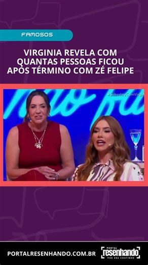 Eduardo Miranda Coutinho on Instagram: "🚨Babado! Após o fim do affair com o jogador Vinícius Júnior encerrado após vazamentos de conversas com outras mulheres Virginia abriu o jogo no programa Sabadou. 😱 Questionada por Giovanna Chaves sobre sua fase solteira, a influencer foi direta: 💬 “Só tem um. Depois que fiquei solteira, beijei uma pessoa só. E é só um mesmo.” 👀 Parece que o coração ainda está blindado… ou será que vem coisa por aí? #VirginiaFonseca #Sabadou #ViniciusJunior #FofocaDosFa