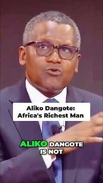How Aliko Dangote Became Africa's Richest Man #shorts #billionaire #africa