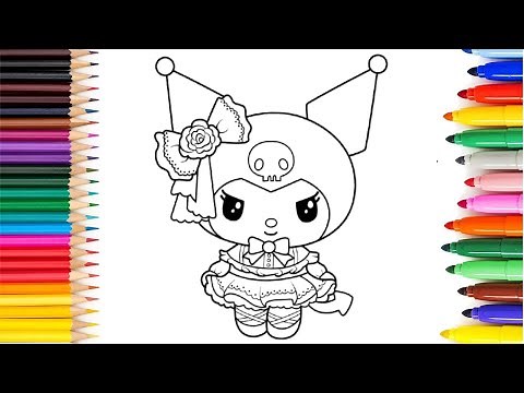 Hello Kitty Kuromi Coloring For Kids And Toddlers