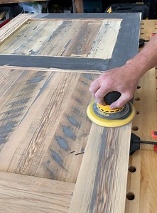 Progress on these reclaimed wood window coverings | The Dusty Lumber Co.