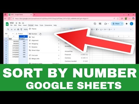 How to Sort by Number in Google Sheets (Arrange Numbers in Ascending or Descending Order)