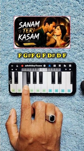 Sanam Teri Kasam Piano Tutorial 🎹 | Easy Mobile Piano Tutorial | Play It Today!
