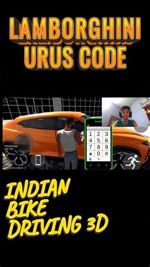 Lamborghini urus cheat code 😨 ||Indian bike driving 3d #gaming