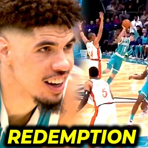 880K views · 10K reactions | Crazy LOGO shot! Malupit ang ginawang bawi ni LaMelo Ball, na-trauma yata nang binangko! | The Scoreboard | Facebook