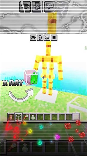 I Found a Water X-ray|#minecraft #shorts