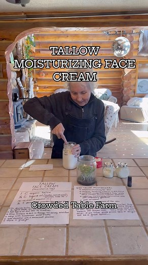 CROWDED TABLE FARMS ✨ on Instagram: "TALLOW MOISTURIZING FACE CREAM: Tallow comes from rendered fat from ruminant animals that consume grass such as cows, sheep, deer, buffalo. Before anything, the fat must be rendered into Tallo in other words heated to a liquid state, and non-pure Floaties skimmed off.. Where to buy organic beef fat? It can be found at farmers markets, beef farmers, and sometimes local grocery store butchers will save Organic beef fat to be purchased."