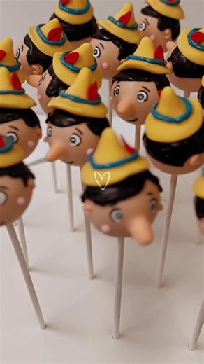 Sugar Pop® Bakery (cake pops, cookies, cakes) on Instagram: "“I’ve got no strings to hold me down” One of those forgotten Disney movies we all loved growing up as millennials! (Eventhough, neither Jiminey Cricket nor the growing nose stopped us from lying.🤥) 😉 #disneymagic #pinocchio #sydneybakery #sydneycake #cakepops #disneymovie #trending #kidsparties"