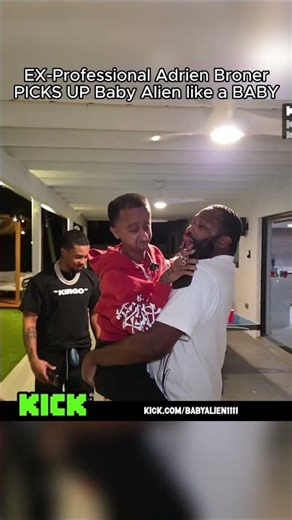 Baby Alien Gets PICKED UP like a BABY by Adrien Broner 😂