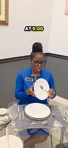 16K reactions · 1.6K shares | ️✨ Think of your plate as a clock when dining in upscale restaurants! ️ In American  and European  styles, the placement of your utensils shows your server where you are in your dining experience.  Stay stylish, stay savvy!  #FineDining #tableetiquette #DiningTips #ElegantEating #RestaurantSecrets | From the Inside-Out School of Etiquette, LLC | Facebook