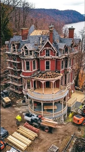 Transforming an abandoned house into a magnificent mansion.