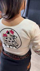 Khadi saree Blouse #khadi #blousestyle #readymadeblouse #khadicotton #aariworkblousedesignideas | Ruhi Fashion