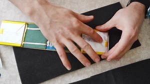 Exploring the Art of Book Binding at Home Stock Footage - Video of project, instruction: 411926334