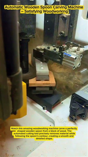 Automatic Wooden Spoon Carving Machine – Satisfying Woodworking