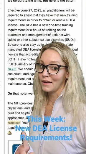 New this week: Summary of new DEA license requirements & FREE resources to the rescue!