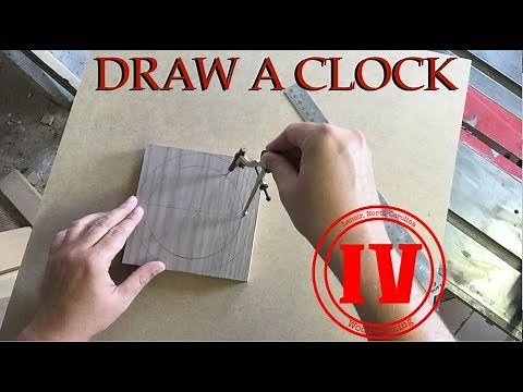 Draw a Clock Using a Compass // TIPS