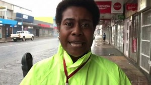 Live from Labasa Town, Fiji Sun’s reporter, Laisa Lui providing an update as TC Tino draws near. Video: Selita Bolanavanua | Fiji Sun